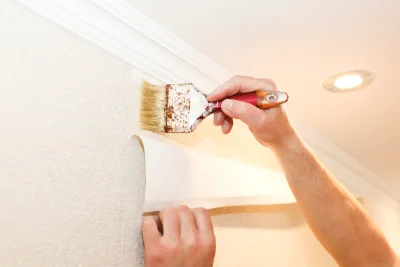 Pose de papier peint à Sainte-Camelle — revêtements muraux et toiles de verre